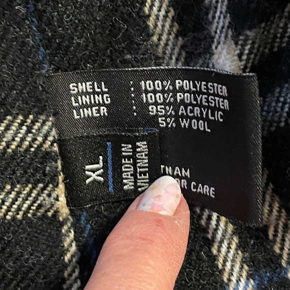 London Fog Charcoal Double-Breasted Trench Coat - Picture 13 of 16